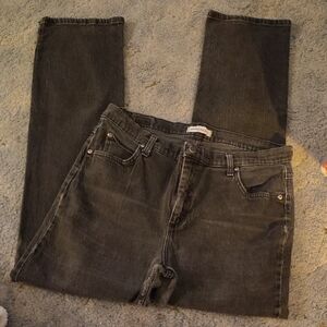 Riders by Lee Women's Dark Gray Straight Jeans 16